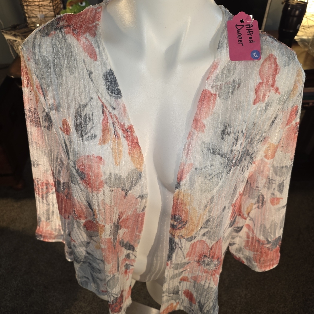 Alfred Dunner Multicolor Textured Top XL